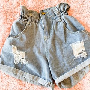 Paper Bag waist shorts !
